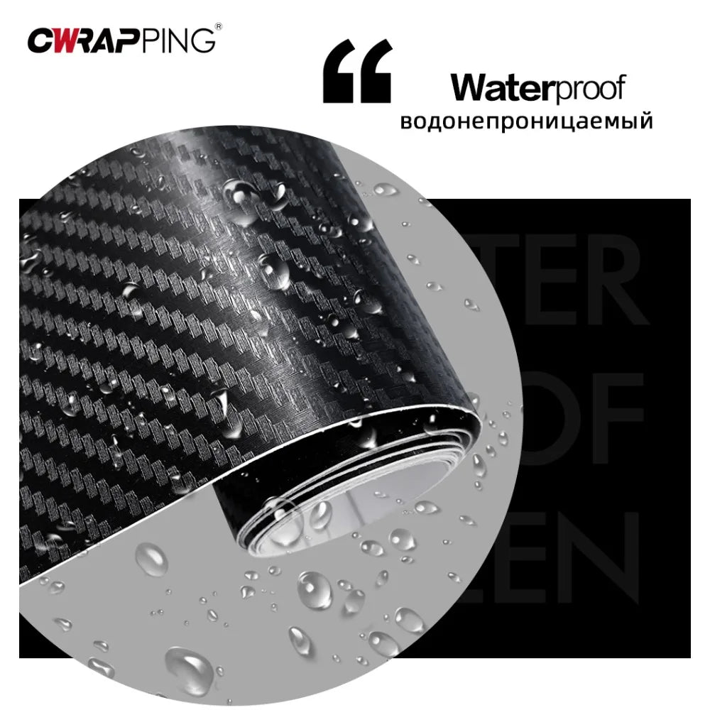3D127cm Carbon Fiber Vinyl Wrap Car Stickers Motorcycle Protection Auto Styling Stickers Exterior Decor Film for Cars Supplie