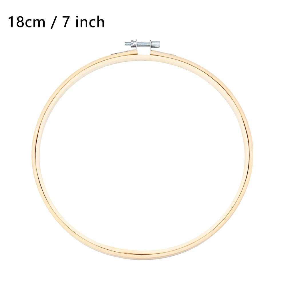 8/10/13/15/18/30cm Embroidery Hoop DIY Needlecraft Cross Stitch Machine Bamboo Frame Ring Round Loop Hand Household Sewing To