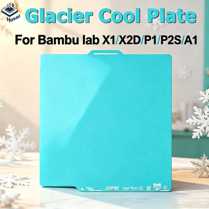 Cold Plate For Bambu Lab X2D/P2S/X1/P1P/A1 Series 256x256mm Spring Steel Double-sided Printing Bambulab Build Plate 3D Printe