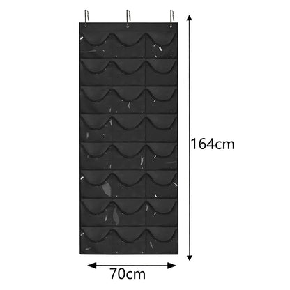 Hat Storage Holder Organizer 24 Clear Pockets Protect Hat Rack Door Hanging Holder Hanger Storage Rack for Baseball Caps Bedr