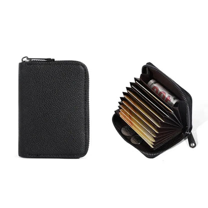 20 Detents Cards Holders PU Business Bank Credit Bus ID Card Holder Cover Coin Pouch Anti Demagnetization Wallets Bag Organiz