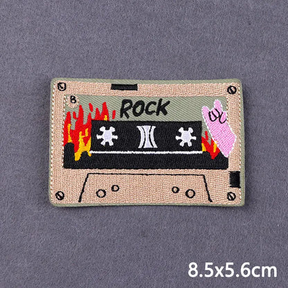 Warning Letters Embroidery Patches For Jeans Good Vibes Iron On Patch Thermoadhesive Patches For Clothes Applique Stickes Log