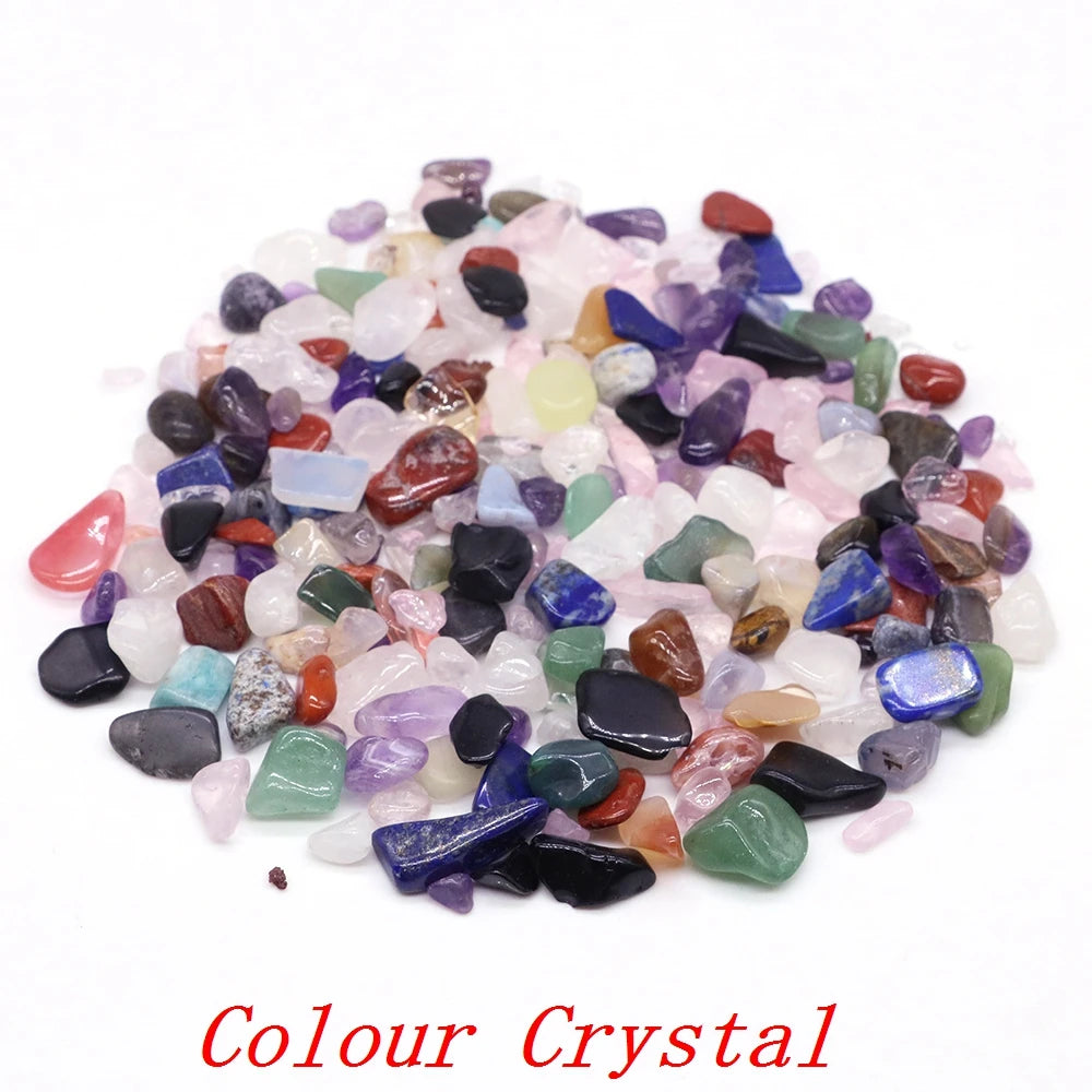 Natural Crystal Gravel Specimen Rose Quartz Amethyst Home Decor Colorful for Aquarium Healing Energy Stone Rock Mineral 50g 1