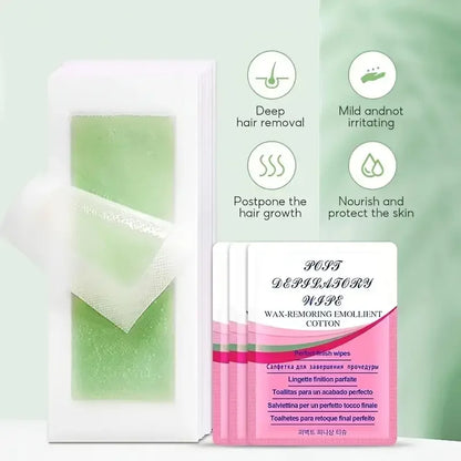 10/20/30/50 Pcs Depilatory Wax Strips For Hair Removal Wax Paper Cold Wax Strips Paper For Face Neck Arm Leg Body Beauty Tool