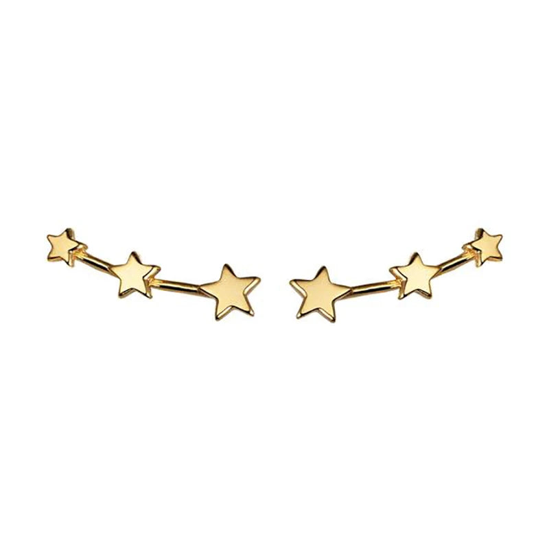 2021 gold-plated Ear Jackets Climbers Clip Earrings For Women CZ Zircon Stud Earring Earcuffs Men Jewelry