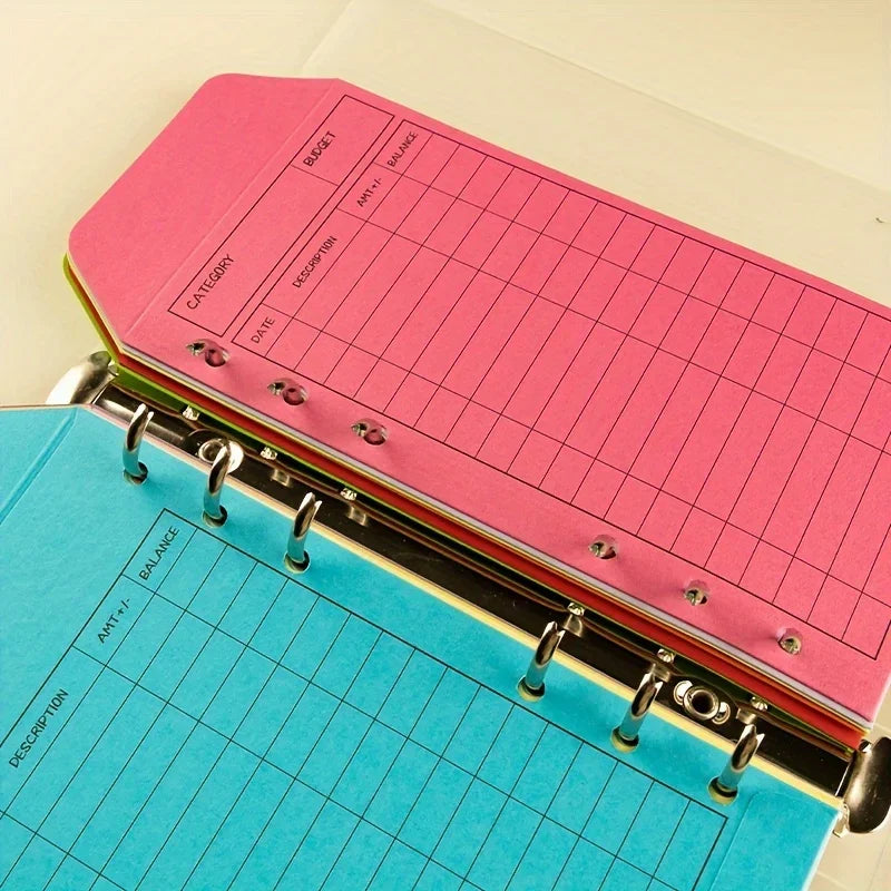 Budget Envelope Cash Envelope PP Loose Binder, Monthly Weekly Tracking Budget Planner for Savings on Sinking Fund Daily Expen