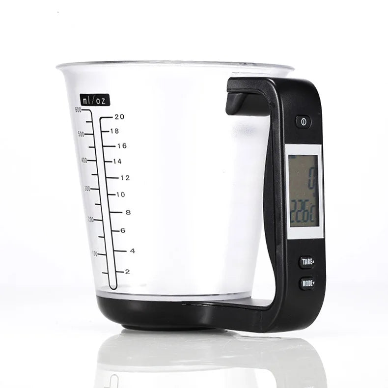 Measuring Tools Baking DIY Milk Powder Brewing Electronic Measuring Cup Household Electronic Scales - black