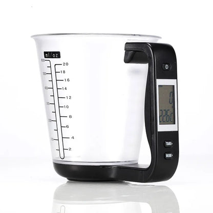 Measuring Tools Baking DIY Milk Powder Brewing Electronic Measuring Cup Household Electronic Scales - black