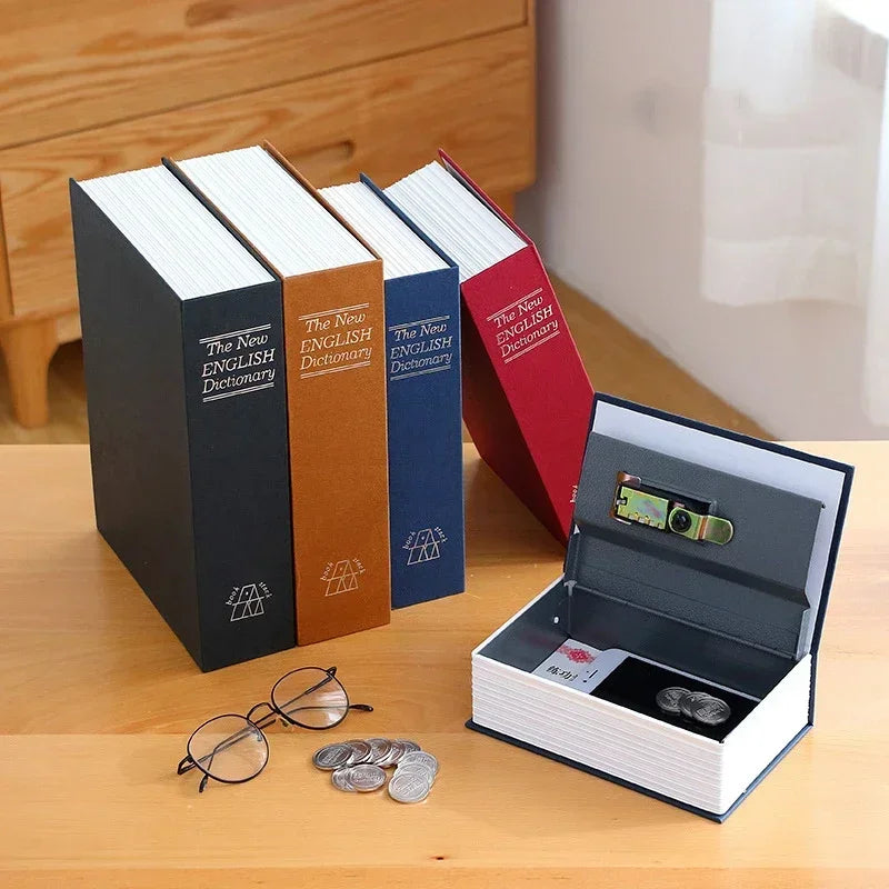 Dictionary Mini Book Safe Security Key Locker Money Hidden Secret Safe Key Safe Box Cash Money Coin Storage Jewellery Lock Bo