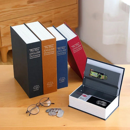 Dictionary Mini Book Safe Security Key Locker Money Hidden Secret Safe Key Safe Box Cash Money Coin Storage Jewellery Lock Bo