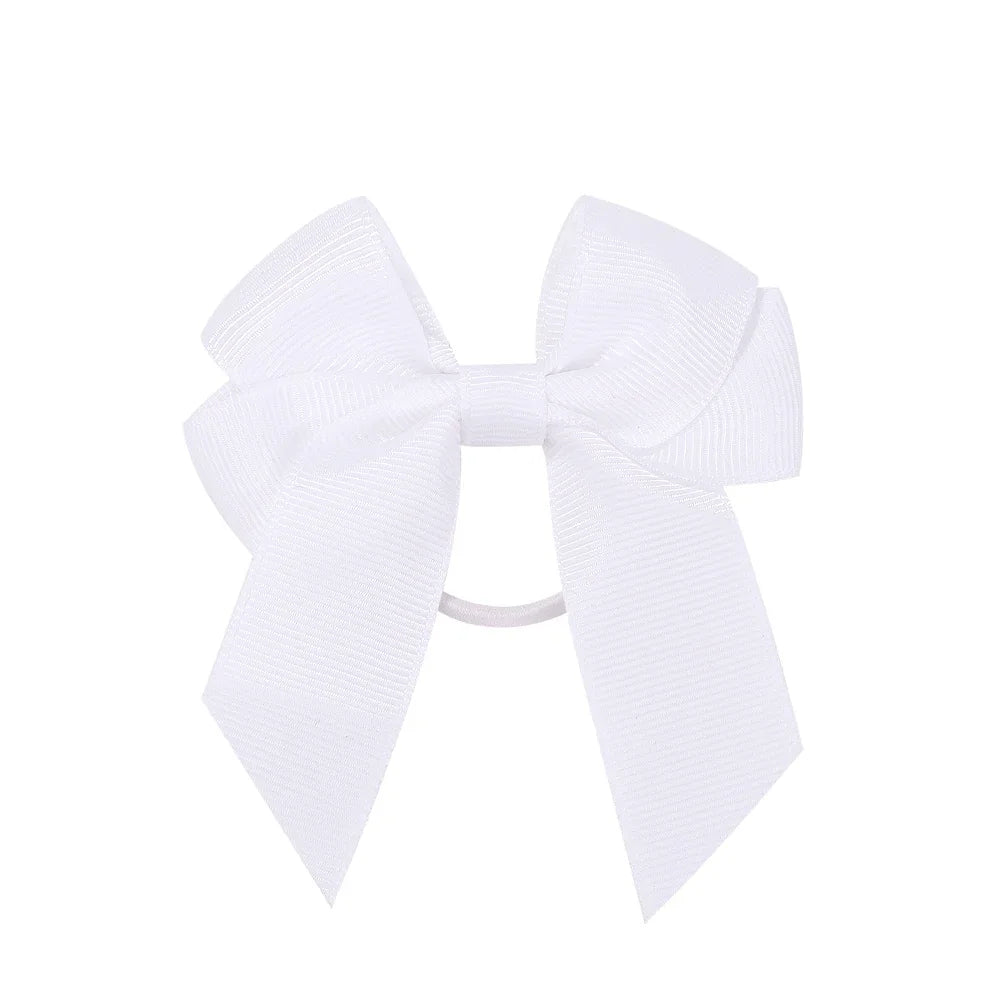 3.15inches Solid Color Hair Ribbon Hair Band for Girls Toddler Cheer Up Bows Head Rope Kids Headwear Ponytail Hair Accessorie
