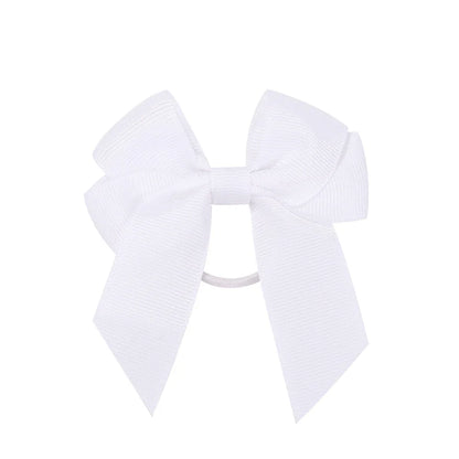3.15inches Solid Color Hair Ribbon Hair Band for Girls Toddler Cheer Up Bows Head Rope Kids Headwear Ponytail Hair Accessorie