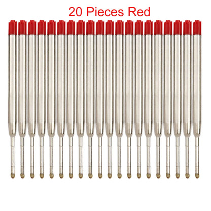 98mm1.0mm Ballpoint Pen Refills For Parker Pens Medium Point Blue Red Black Ink Rods For Writing Office Stationery - 20 Piece