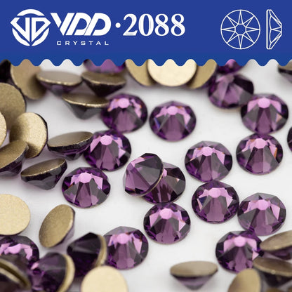 VDD SS16-SS30 High Quality AAAAA 2088 Rhinestones Crystal Flatback 8 Big 8 Small 16cut Stones For DIY Crafts Nail Art Decorat