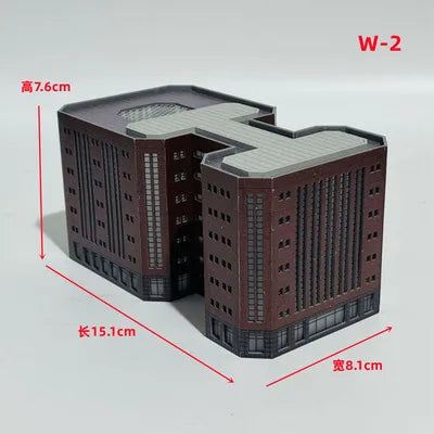 Architecture 1:300 ABS Building Scene Plastic Assembly Model Train Layout Design Materials - 22