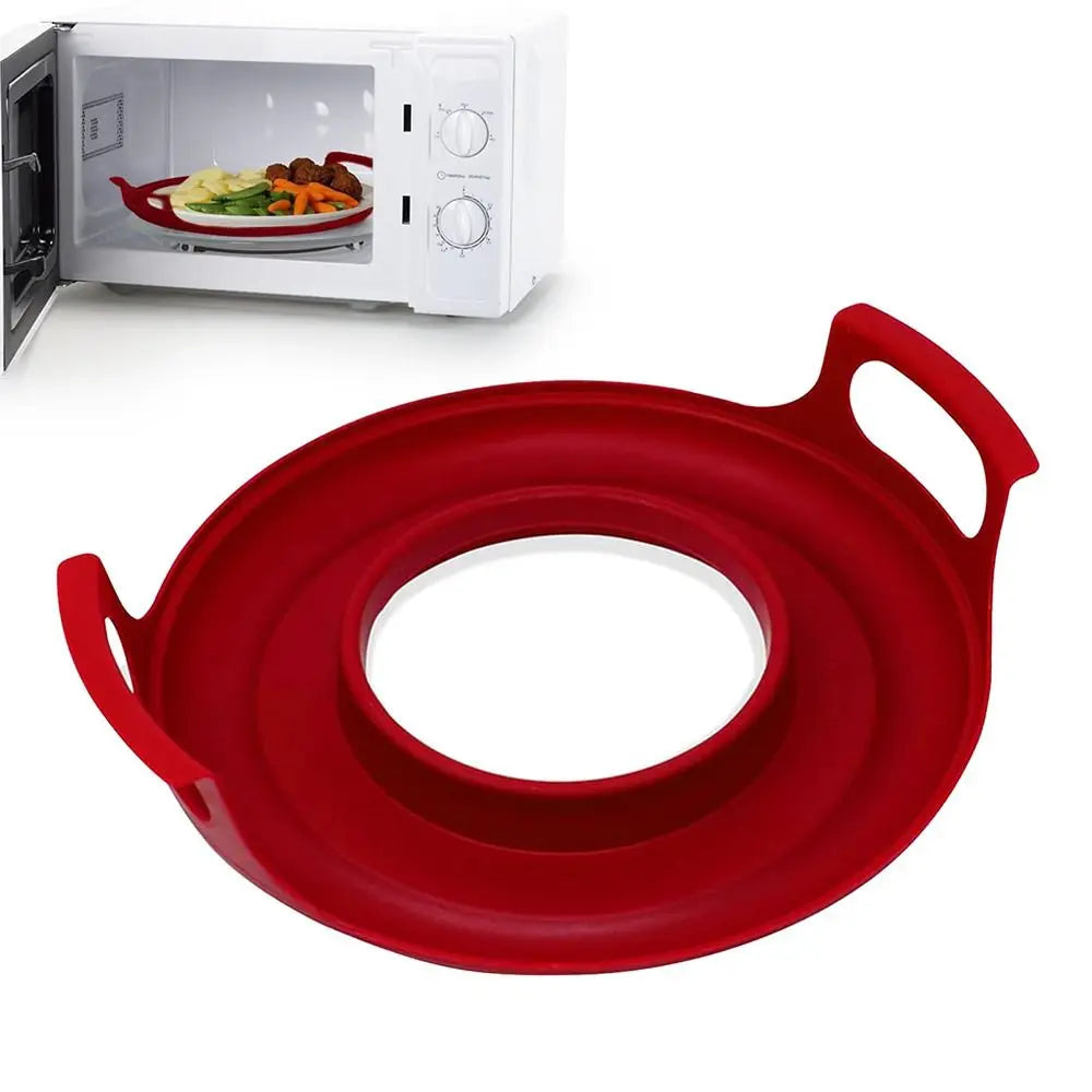 New Anti-deformed Microwave Plate Tray Home Cooking Supplies PP Microwave Plates Holder For Bowls, Easy to Clean Steam Holder