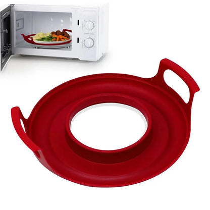 New Anti-deformed Microwave Plate Tray Home Cooking Supplies PP Microwave Plates Holder For Bowls, Easy to Clean Steam Holder
