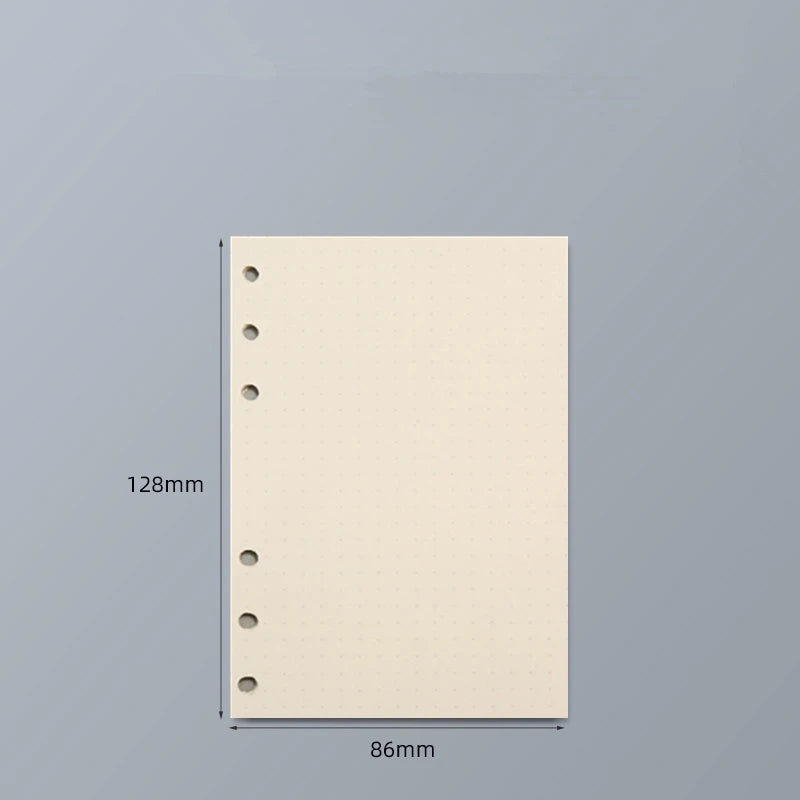 45 Sheets A5 A6 A7 Loose Leaf Notebook Refill Spiral Binder Inner Page Line Blank craft Grid Inside Paper Stationery - A7poin