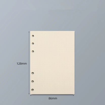 45 Sheets A5 A6 A7 Loose Leaf Notebook Refill Spiral Binder Inner Page Line Blank craft Grid Inside Paper Stationery - A7poin