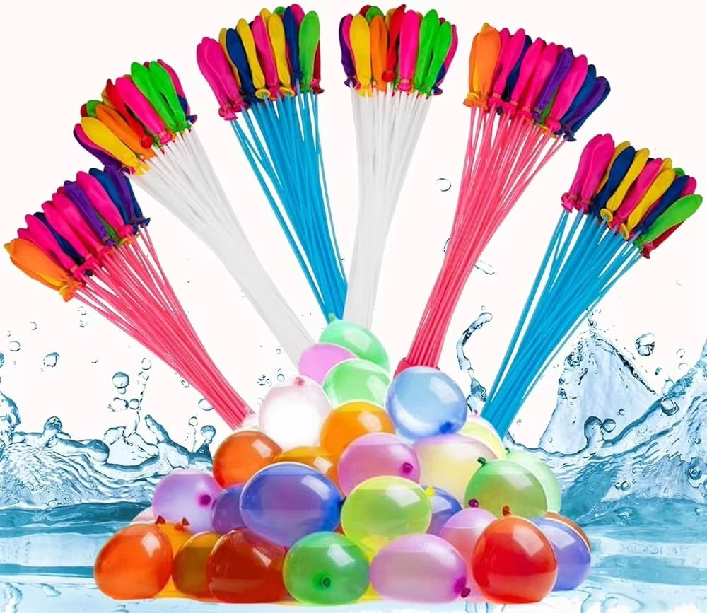 111Pcs Summer Water Balloons: Fast Fill Water Balloons for Pool Party, Outdoor Team Game, Beach Splash Toy, Festival Decor