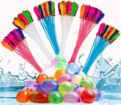 111Pcs Summer Water Balloons: Fast Fill Water Balloons for Pool Party, Outdoor Team Game, Beach Splash Toy, Festival Decor