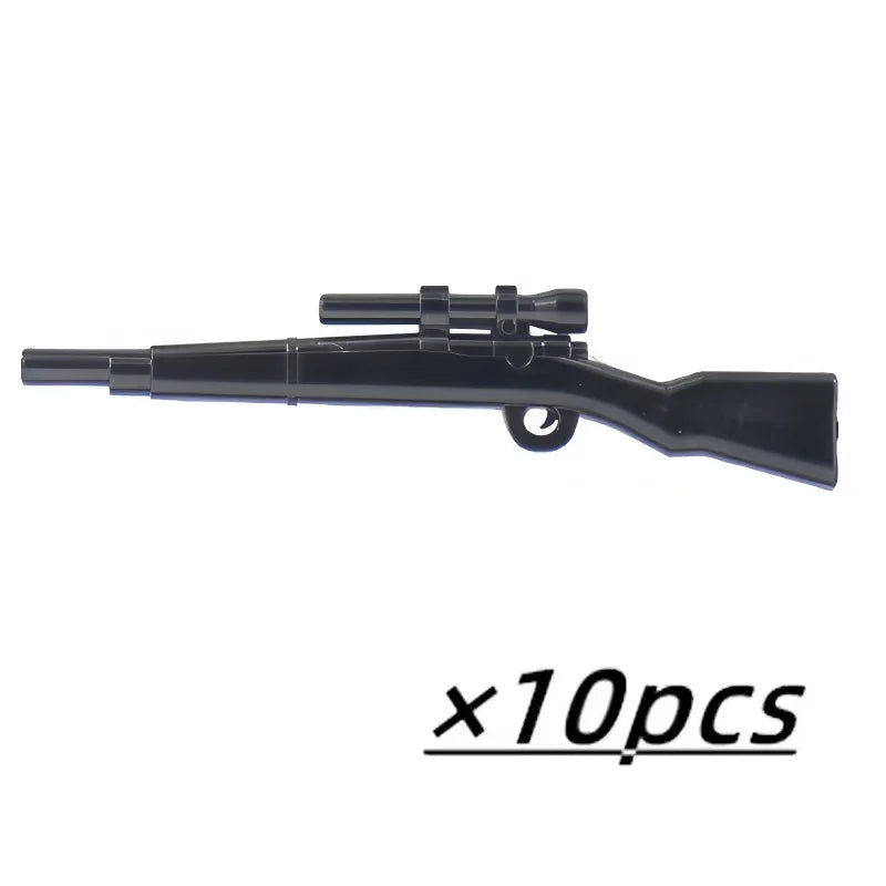 Military Weapons Figures Mini Accessories Light Machine Guns MOC Soldiers Army Brinquedos No Playmobil Building Block Boy Toy