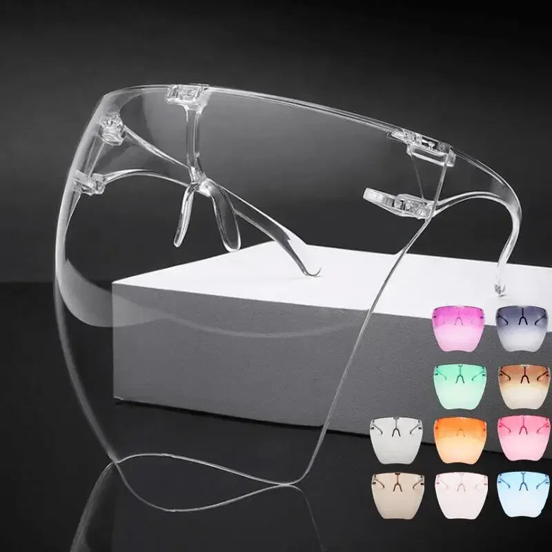 Full Face Sunglasses Mask Women Men Protective Faceshield Glasses Goggles Covered Spherical Lens Anti-Spray Cycling Sunglasse