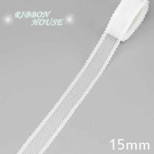 (5 yards/roll) white Lace fabric Webbing Decoration Lovely gift packing polyester Material - 33
