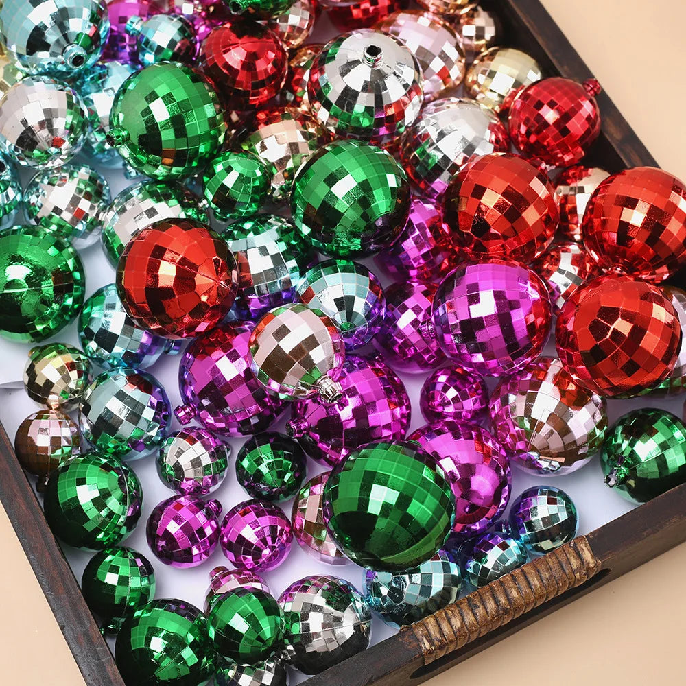 12pcs Silver Disco Ball Cake Topper 1970s Disco Theme Birthday Party Cake Decoration Cowboy Cowgirl Birthday Supplies