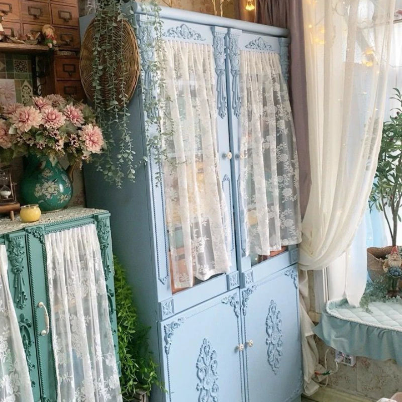 Wood Appliques and Onlays Natural Furniture Wall Door Woodcarving Decorative Long Flower Wooden Figurines Crafts Corner Frame