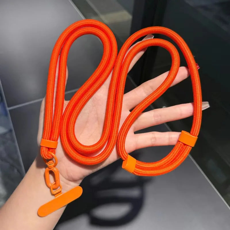 Universal Adjustable Phone Lanyard Crossbody Necklace Strap Phone Case Long Hanging Rope with Clip Anti-Lost Durable and Stur