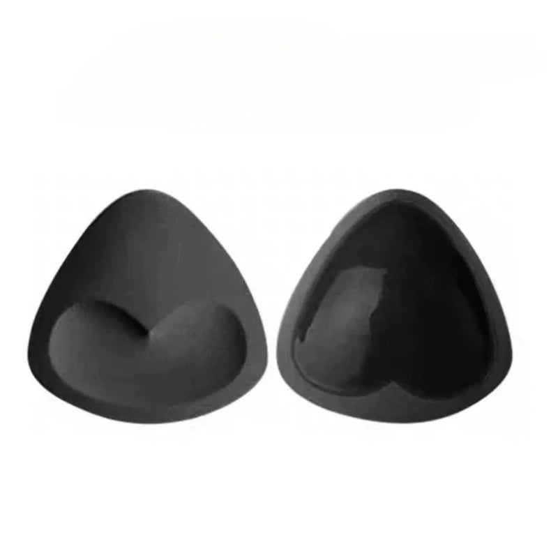 2pcs Silicone Bra Inserts Breast Pads Sticky Push-up Women Bra Cup Thicker Nipple Cover Patch Bikini Inserts for Swimsuit Gif