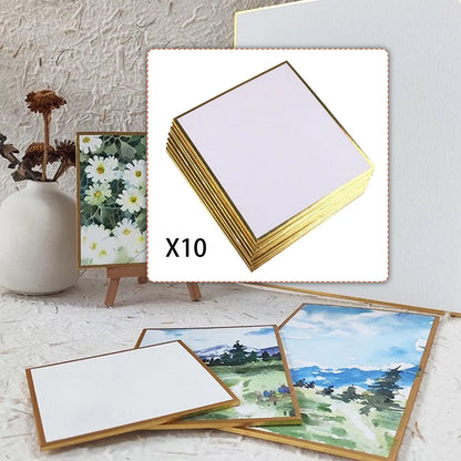 10Pcs Shikishi Boards Blank Art Cards Arts and Crafts Supplies Washi Paper for Cosplay