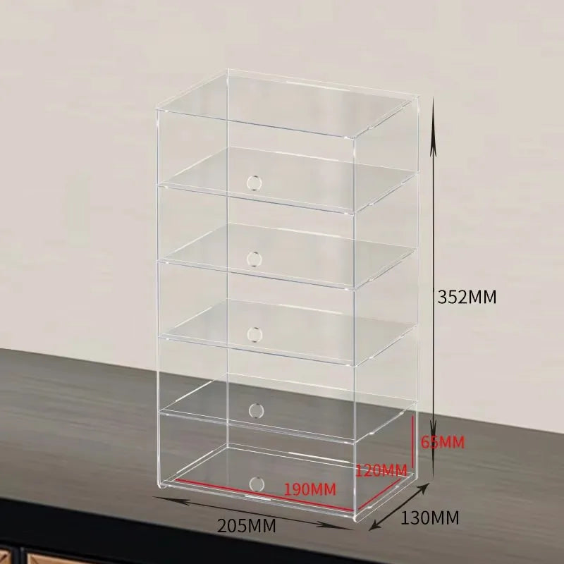 2-5 Layer Acrylic Car Model Display Case for Lego Speed Racing Series,Display Box Car Transparent Scene Storage Dust Cabinet 