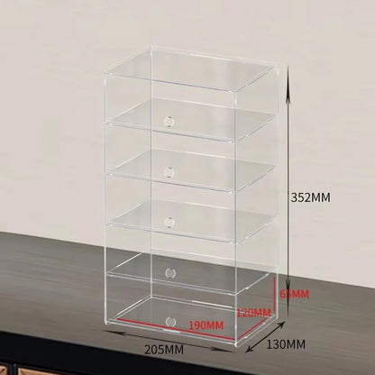 2-5 Layer Acrylic Car Model Display Case for Lego Speed Racing Series,Display Box Car Transparent Scene Storage Dust Cabinet