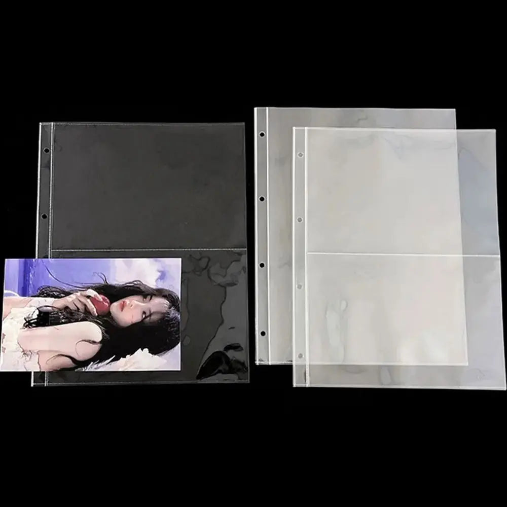A4 Kpop Photocard Binder Sheets Multiple Pockets Sleeve PP Acid Free Photo Album Refill Pages Card Stamp Die Jewelry Storage