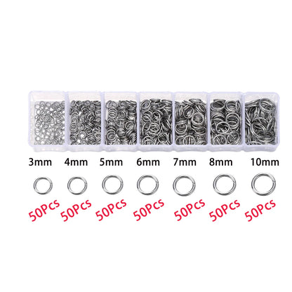 1Box Stainless Steel Lobster Clasps Open Jump Rings Crimp Beads Caps Set For Diy Bracelet Necklace Jewelry Making Making Kits