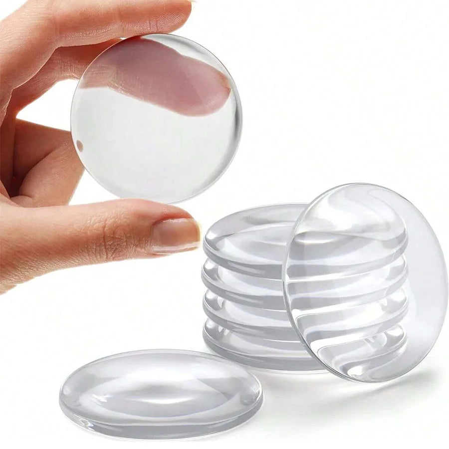 Door Knob Wall Shield Clear Soft Rubber Door Stopper Door Handle Bumper Mute Stickers Wall Protector Muffler Pad Protective P