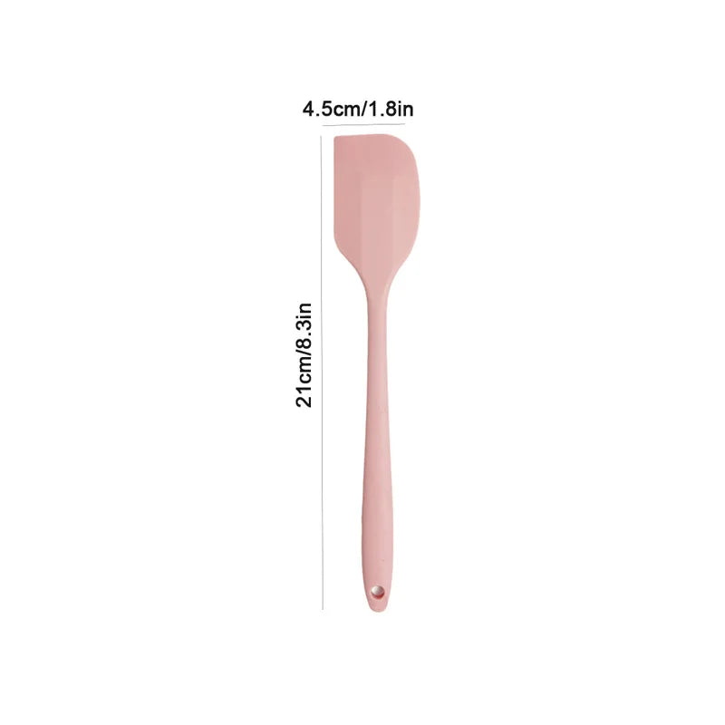 Silicone cream spatula Non-stick butter spatula Heat-resistant kitchen baking tools DIY cake baking tools - F03S-Pink