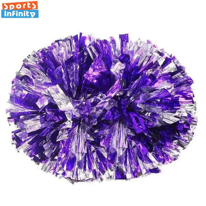 1pc Cheerleading Pom Poms with Handle Cheer Balls Big Gold Silver Red Yellow Blue Hand Dance Pompoms Accessories for Women Ki