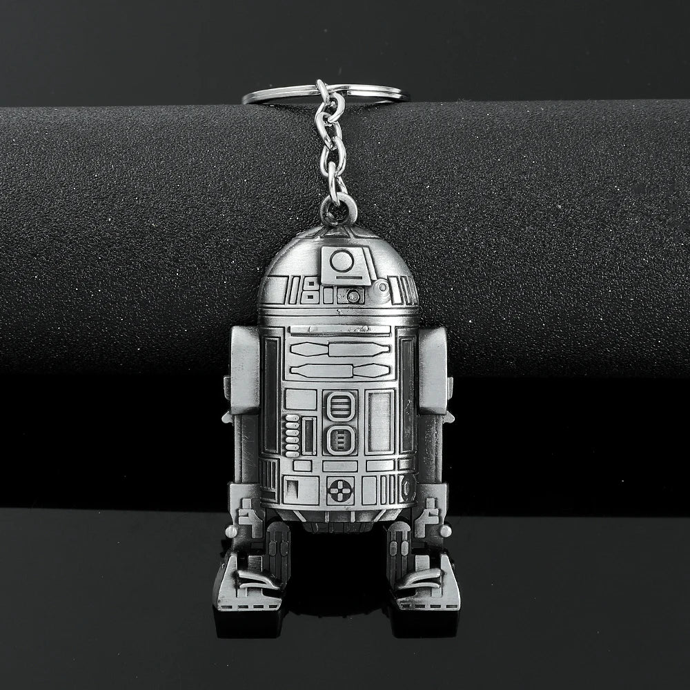 Vintage Star War Men's Spaceship Keychain Anime Destroyer Battleship Car Trinket Bag Keyrings Accessories Party Gifts