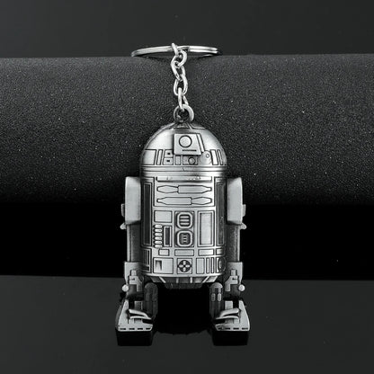 Vintage Star War Men's Spaceship Keychain Anime Destroyer Battleship Car Trinket Bag Keyrings Accessories Party Gifts