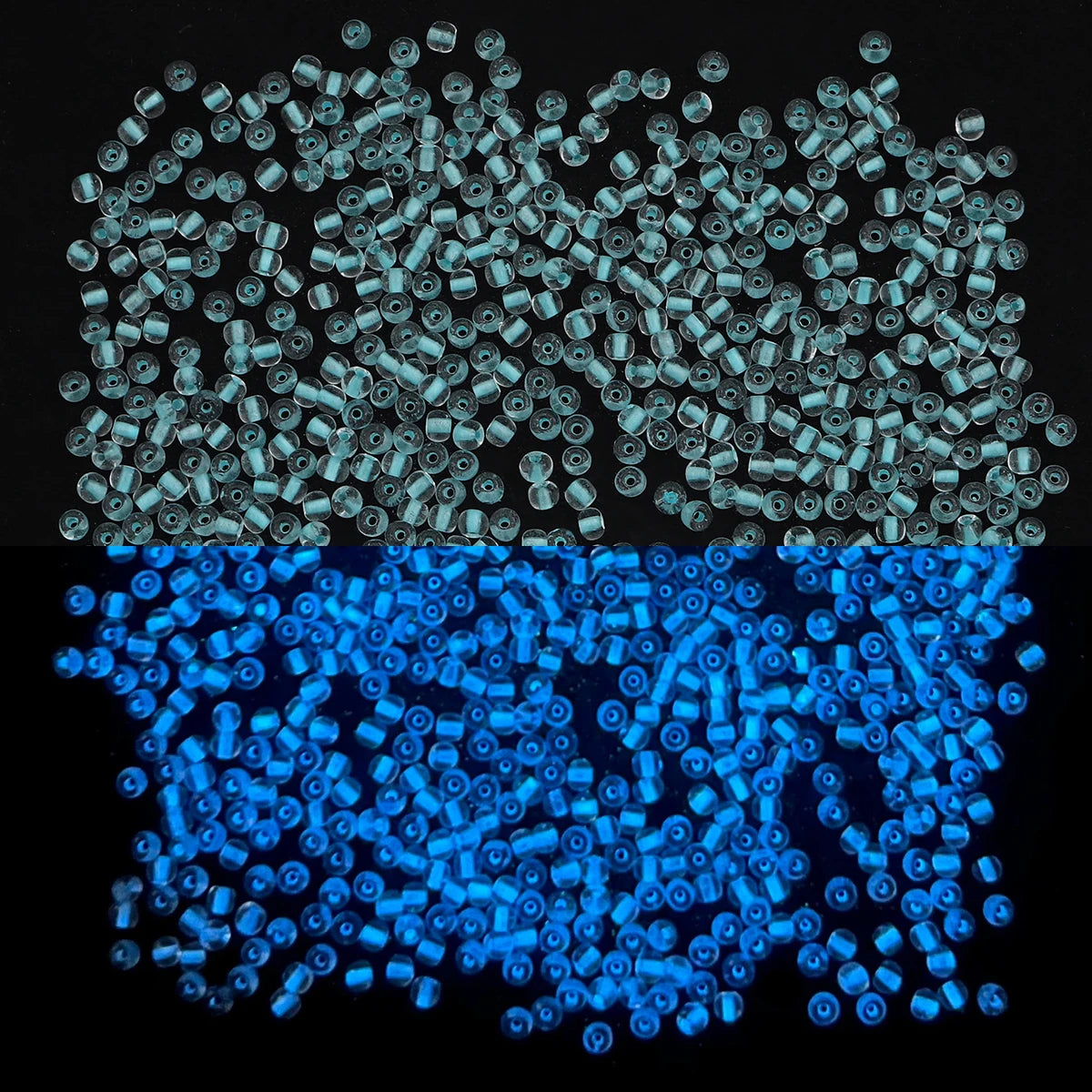 2/3/4mm Glass Luminous Beads (Glow-in-The-Night Seed Beads) - DIY Jewelry Making(Necklace/Bracelet)Handmade Accessories 11g/B