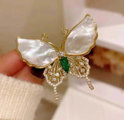 Small Cute Little Girl In Black Dress Nurse Brooches Rhinestone Crystal Brooch Pin Drop Oil Corsage Clothing Coat Jewelry - X