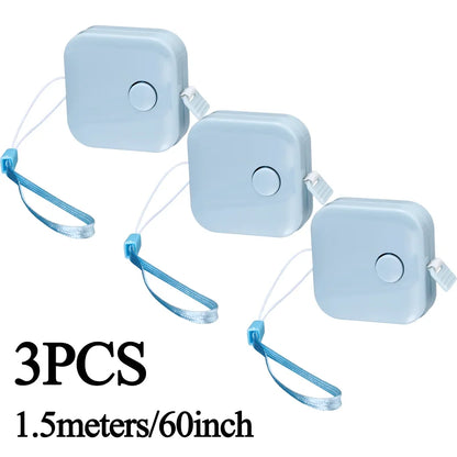 Sewing Tape Measure Dual Sided Retractable Ruler with Push Button Ruler for Weight Loss Medical Body Measurement Tailor Tool 