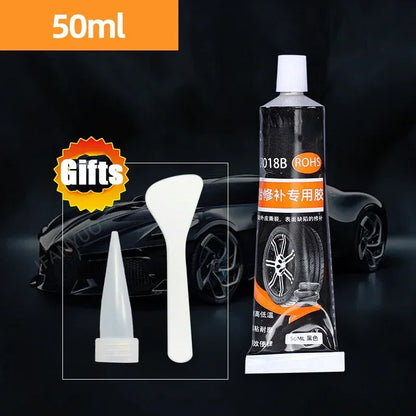 30/50ml Waterproof High Temperature Resistant Tyre Repair Liquid Black Strong Rubber Glues Adhesive Glue Car Repairs Tools - 