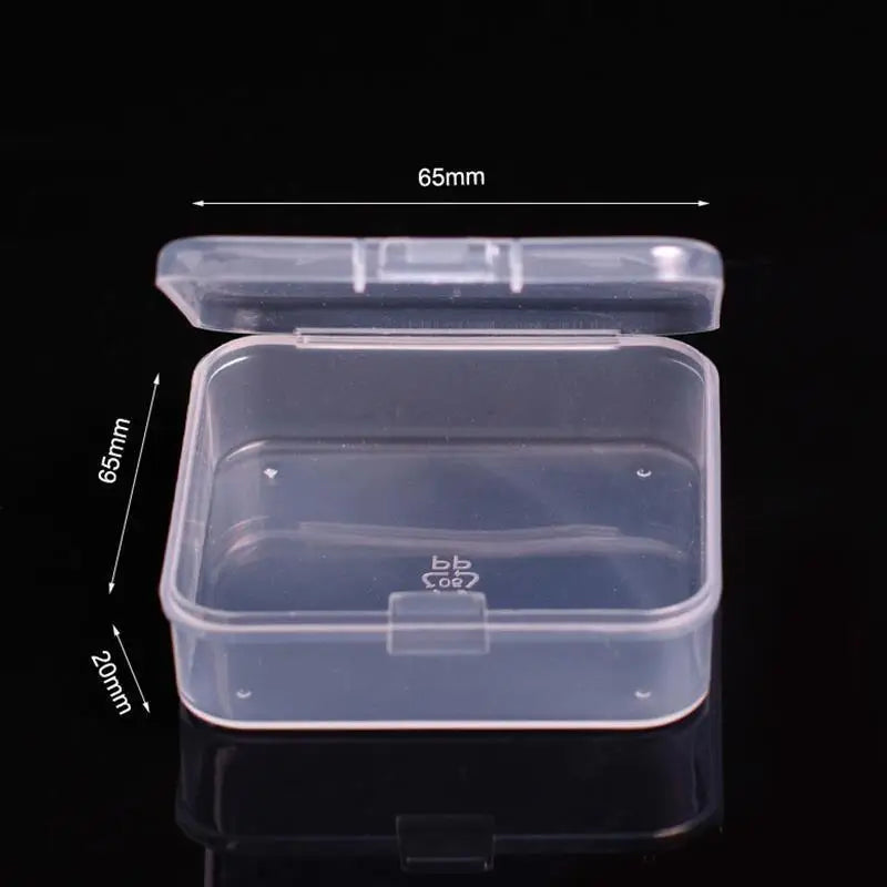 Mini Plastic Box Rectangular Box Translucent Box Packing Box Storage Box Dustproof Solid Strong Jewelry Storage Case Containe