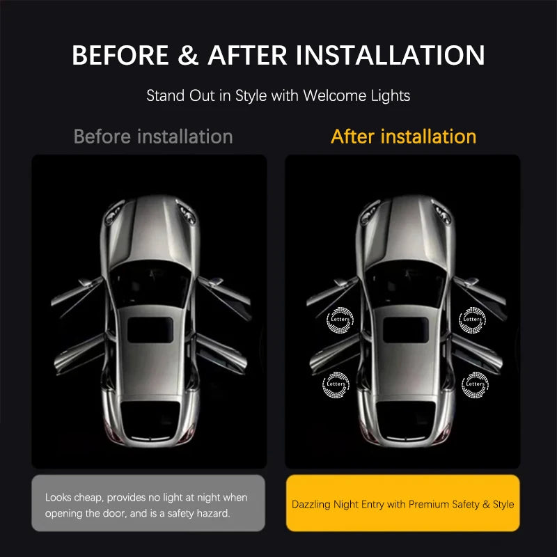 LED Car Door Welcome Logo Shadow Projector Light For Lexus RX ES GX LS LX IS GS RC UX RX270 RX300 LS500 IS250 ES250 ES200 ES3