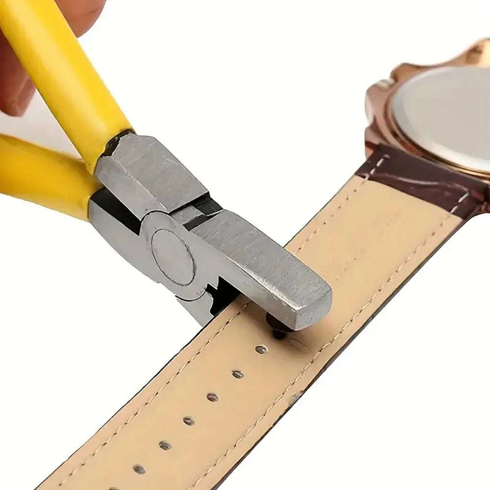Leather Hole Punch Plier Universal 2mm Wrist Belt Puncher Plier Repair Tools Belt Hole Puncher for Leather Shoes Fabric DIYCr