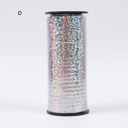 100Yards/Roll Glitter Curling Ribbons Balloon Ribbons Gift Wrap Ribbons for Crafts Christmas Birthday Wedding Party Decoratio